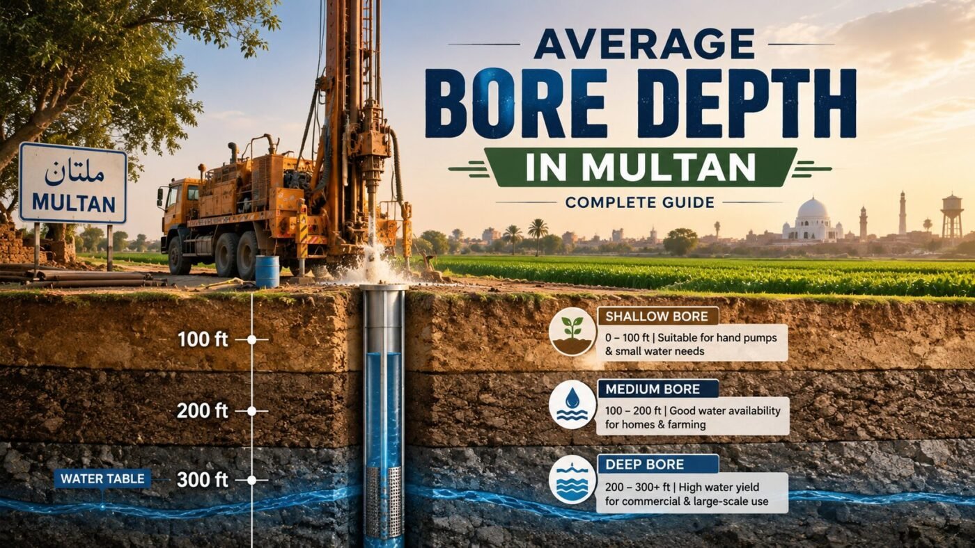 Average Bore Depth in Multan: Complete Guide